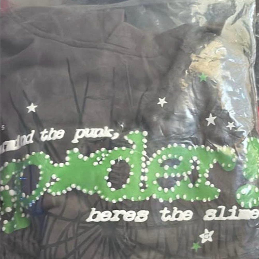 Black and Green Spider Graphic Tee